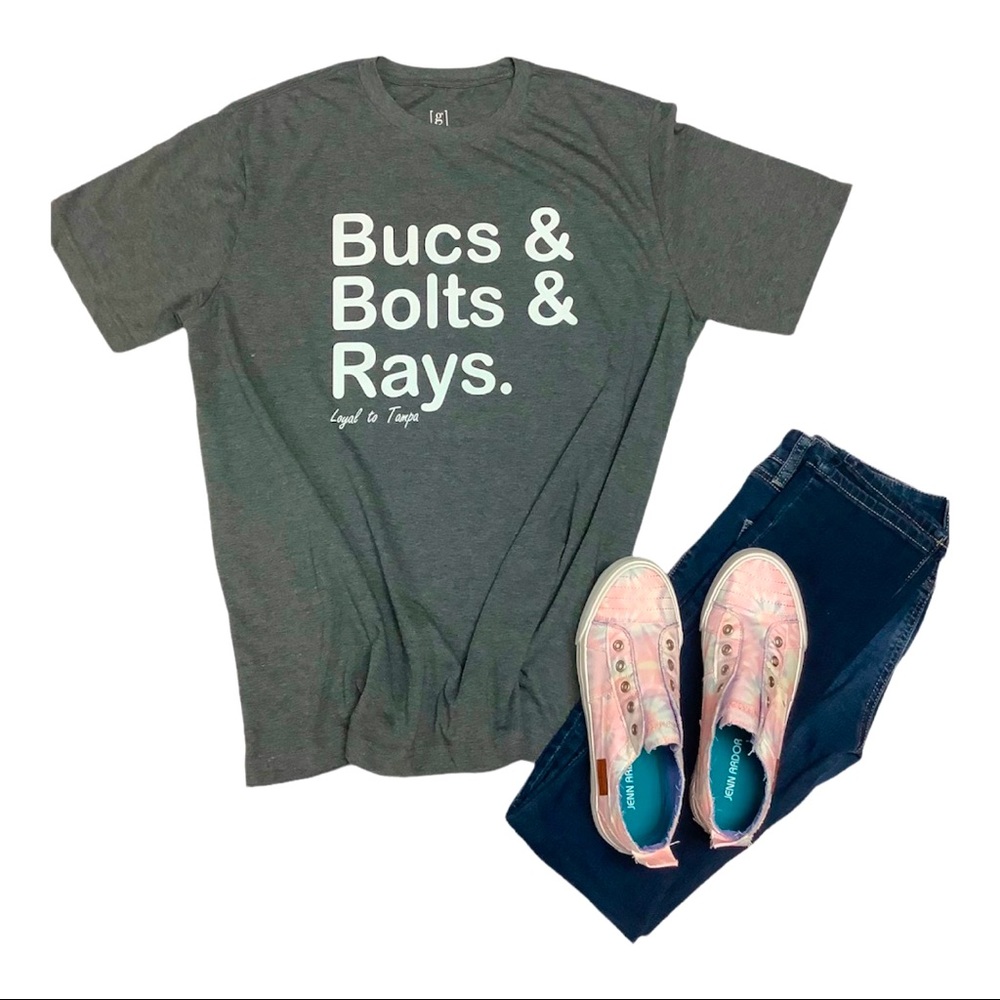 Cute Bucs & Bolts & Rays. Loyal to Tampa Shirt